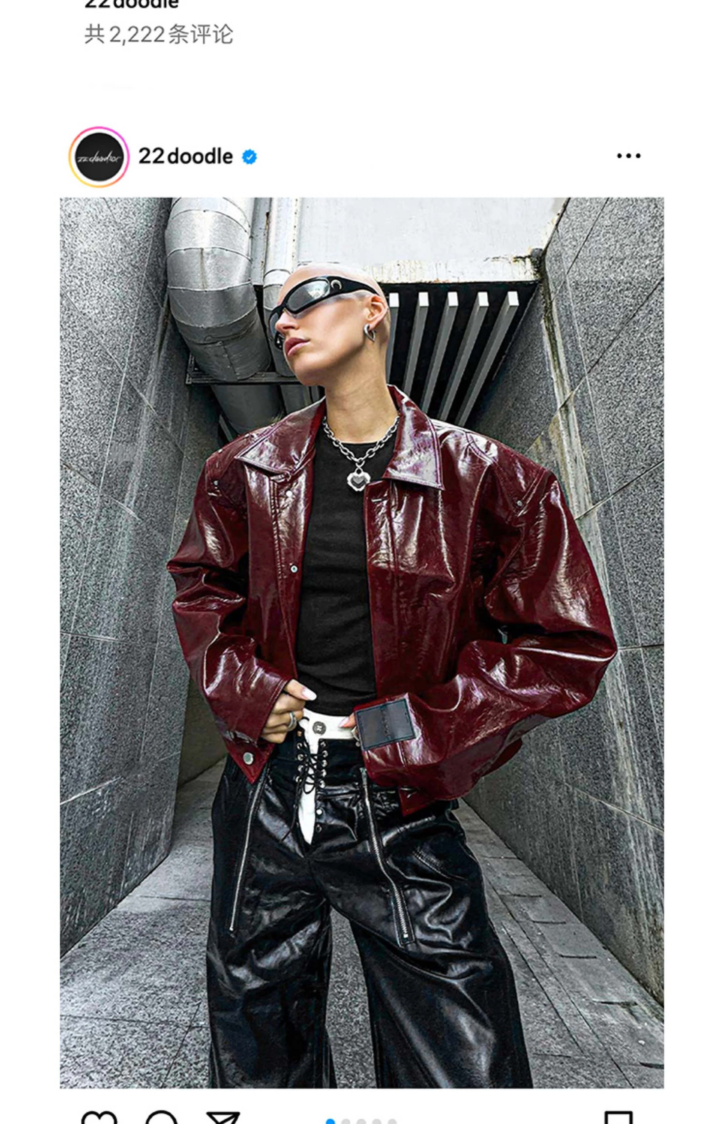 Lautaro Autumn Cool Short Oversized Pu Leather Jacket Women Shoulder Pads Zippper High Quality American Retro Punk Style Clothes