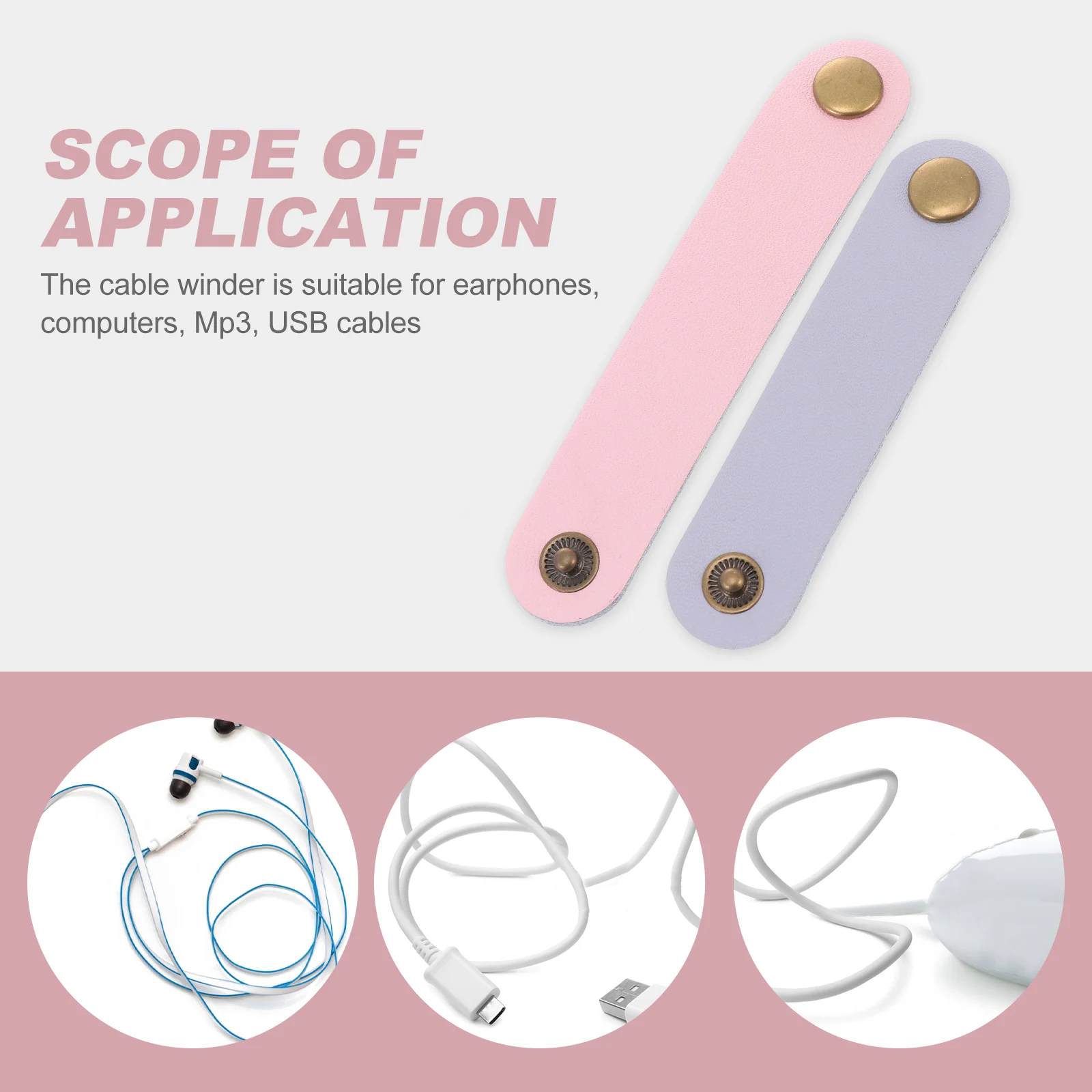 

16Pcs Cable Organizer Cord Holders Small Durable Desktop Cable Management Clips for Cellphone USB Data Cables Headset