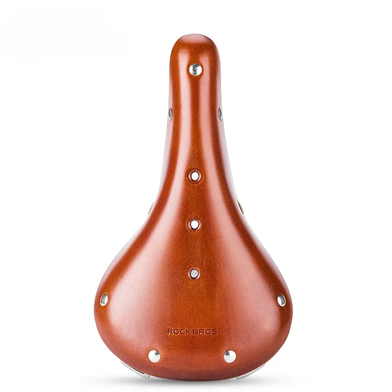 New Retro Classic Leather comfortable Beach Bicycle Saddle with Rivets bicycle seat scooter seat