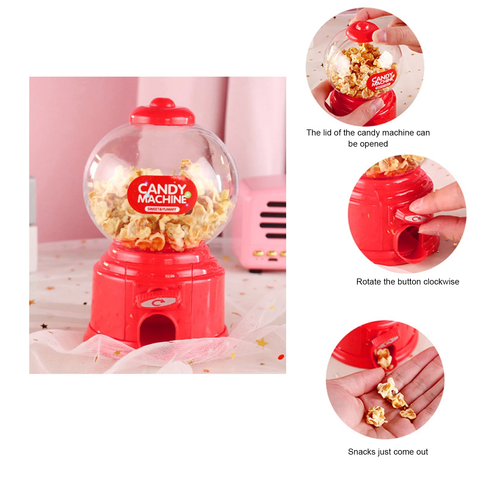 Mini Money Deposit Box Cute Vending Sweets Candy Storage Machine Gifts For Lovers Kids Children Home Decoration