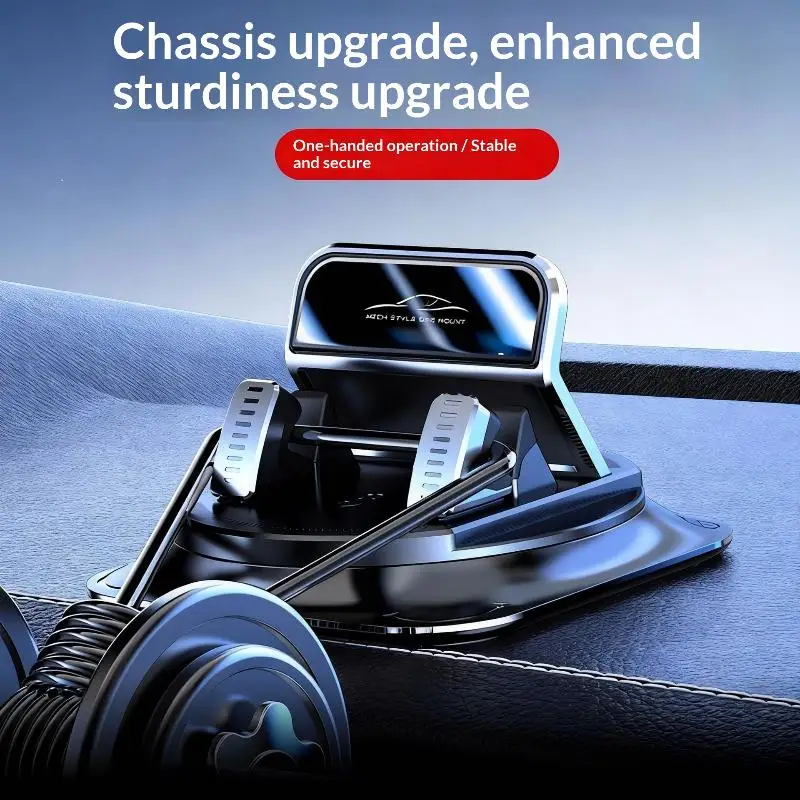 Universal Car Dashboard Phone Mount 360 Degree Rotating Sticky Holder Secure Installation for Smartphones during Travel