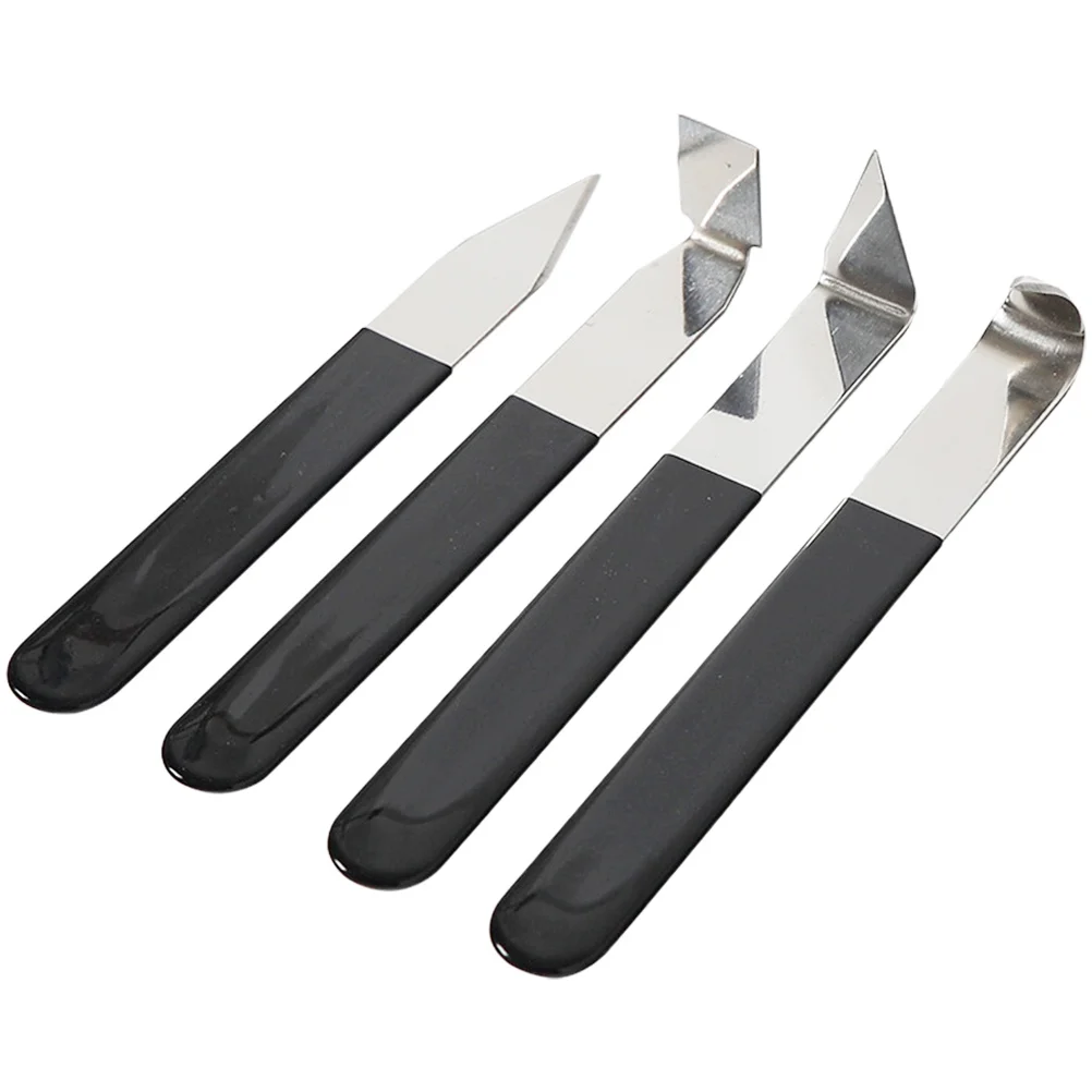 4 stuks Klei Beeldhouwen Carve Cutter met Ergonomisch Handvat voor DIY Aardewerk Handvat Maken Carving Gereedschap Handwerk Klei Gereedschap