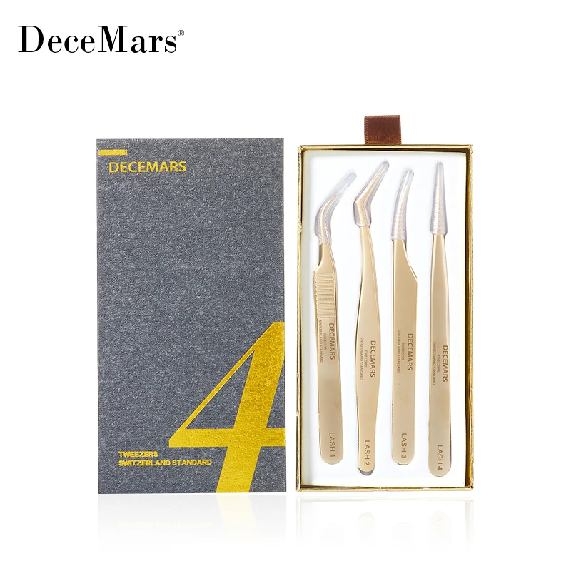 DeceMars Eyelash Extension Tweezers Kit