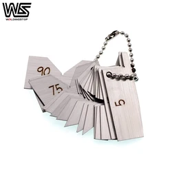 W.S. Stainless Steel Angle Gage 18pcs Set Inspection Gauge Machinist Tool