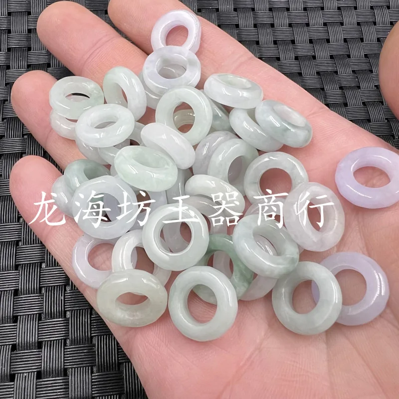 Jade Large Hole Jade Buckle Jade Loose Beads Jade Ring Bracelet Necklace Earrings Pendant Jewelry Accessories Ring Jade Pendant