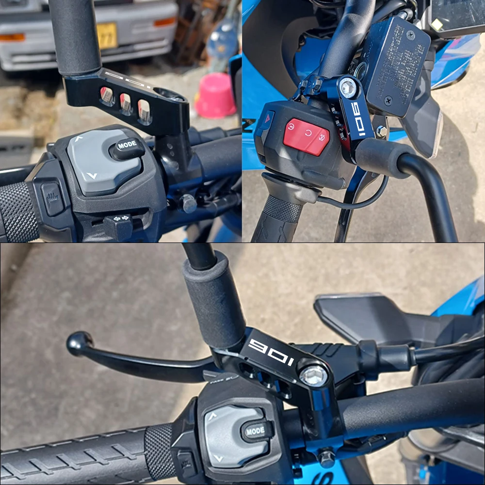 Motorcycle Mirror Bracket Risers Adapters For Husqvarna Norden901 2020-2024 Improved Visibility Replacement Accessories