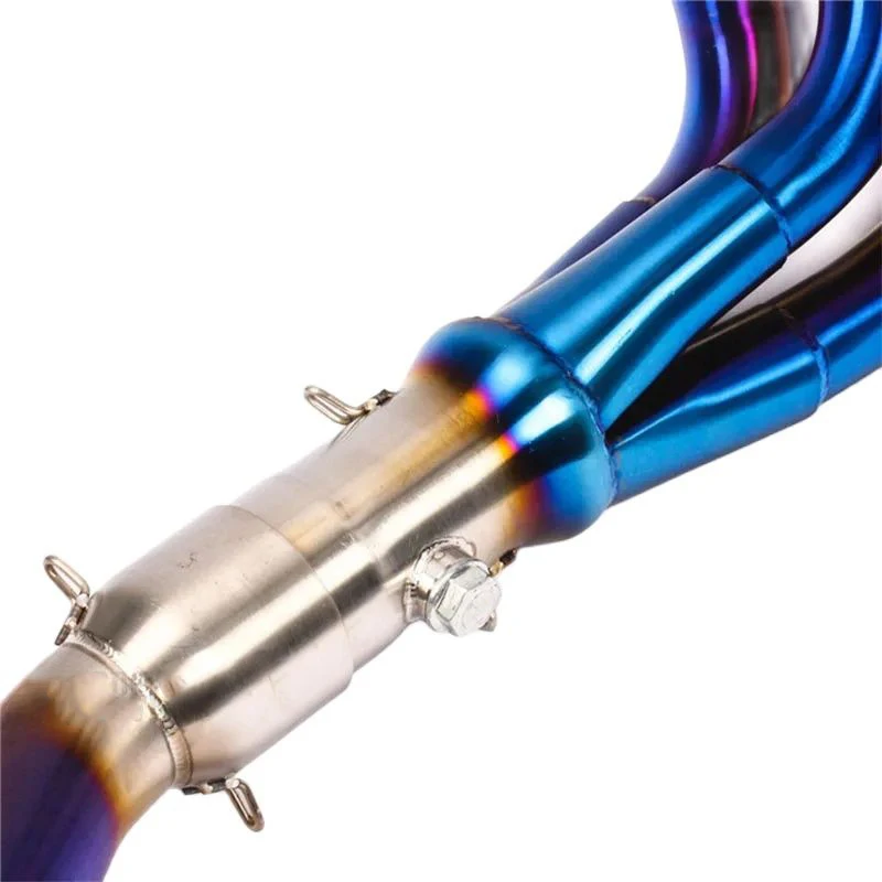 الانزلاق على ل XSR 900 FZ09 MT MT09 MT-09 FZ-09 XSR900 نظام الجبهة رابط دراجة نارية العادم الأنابيب 51 مللي متر الهروب