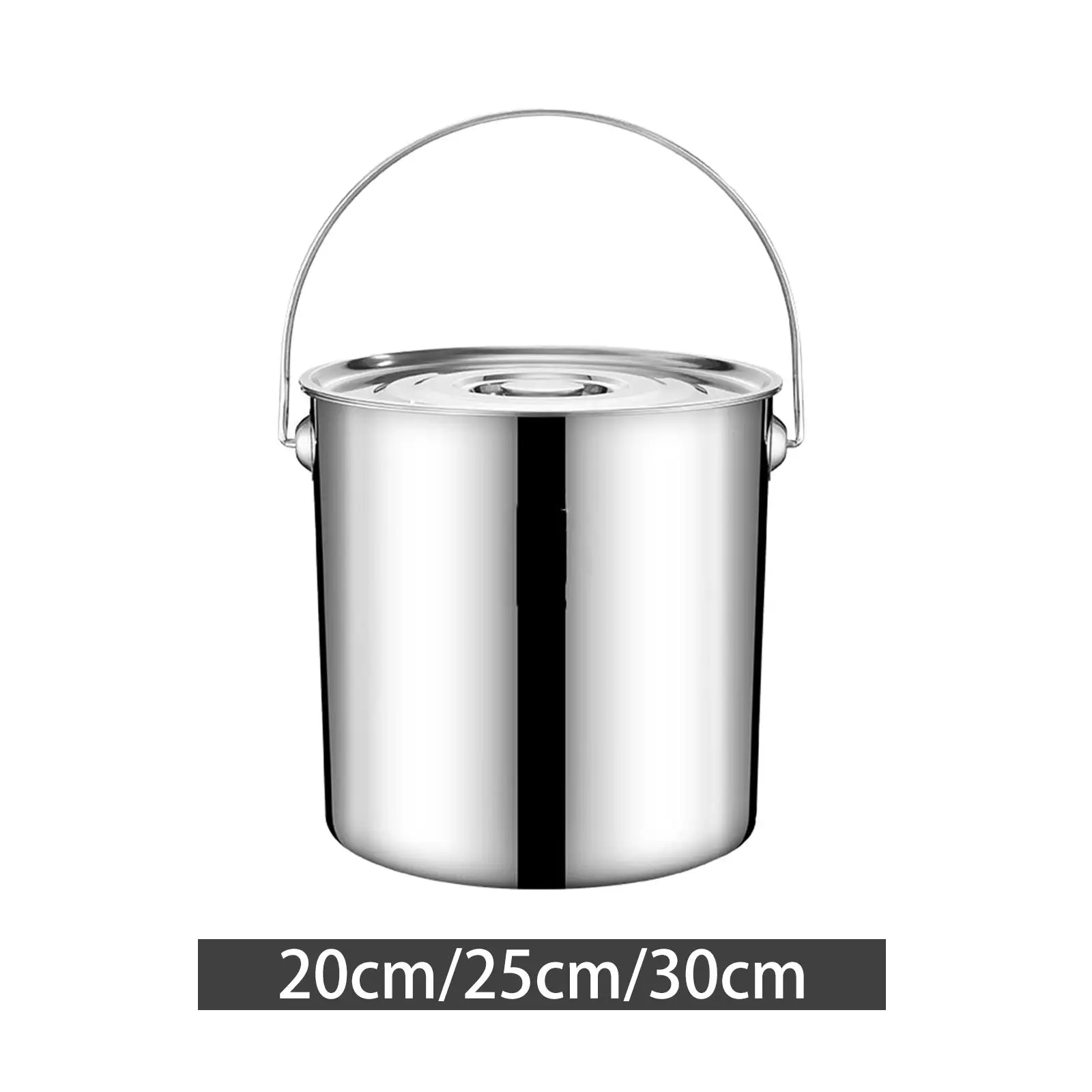 201 Stainless Steel Stockpot for Cooking Simmering Soup Stew Water Bucket