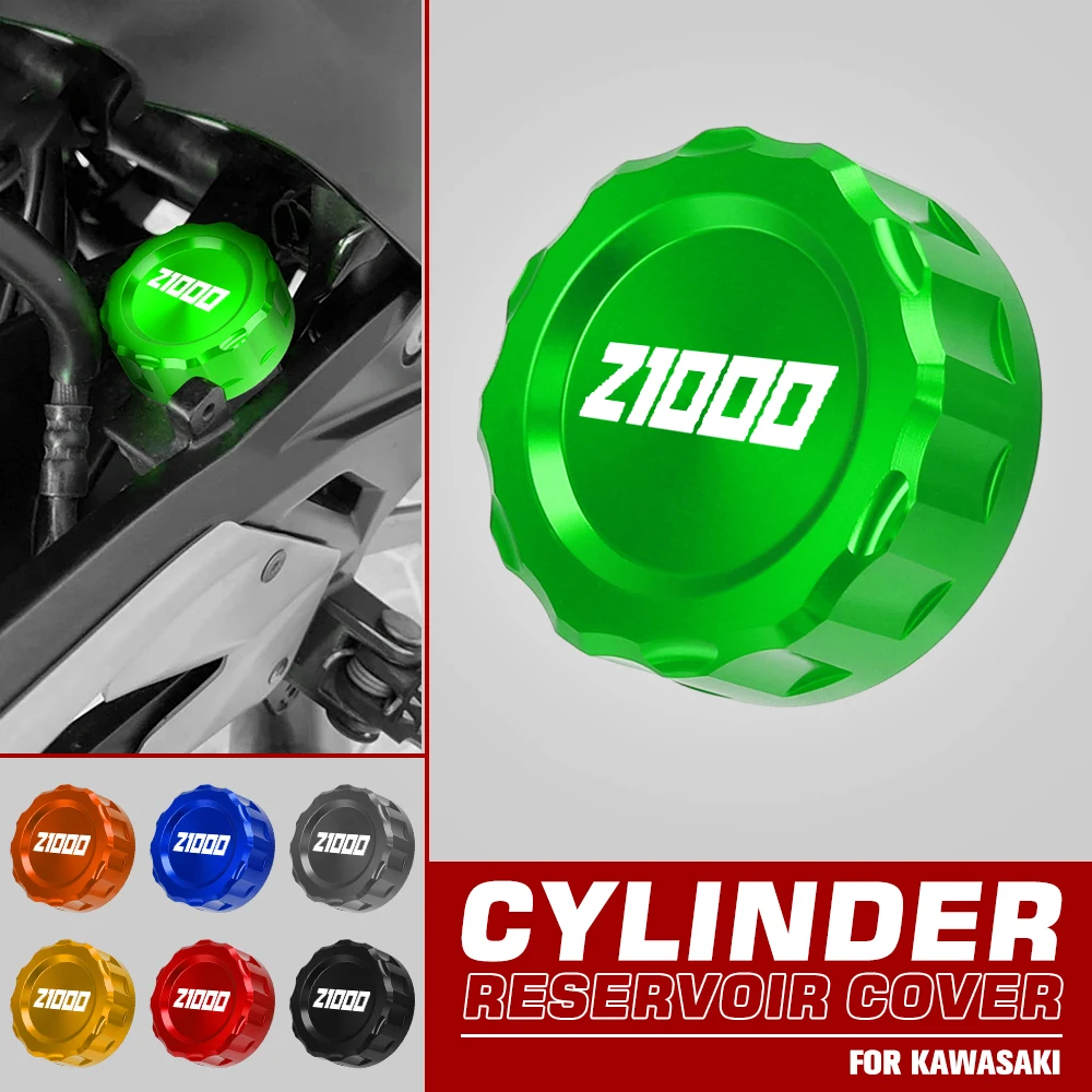 For Kawasaki Z1000 Z1000SX 2012-2023 2024 2025 2026 Motorcycle CNC Accessories Rear Brake Fluid Reservoir Oil Cap Cylinder Cover