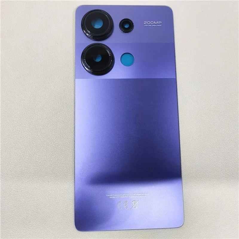 Szklana tylna pokrywa baterii z obiektywem aparatu do Xiaomi Redmi Note 13 Pro 4G — zdjęcie produktu 3