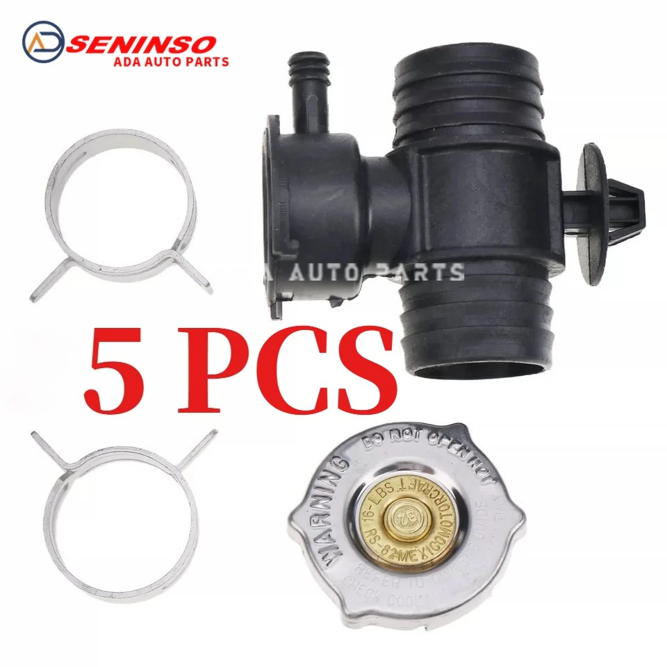 

52029195AK G8TE7HH1501224 Radiator Coolant Filler Neck Sealing Four-way Connector For Dodge Chrysler Jeep 52028810AL 55116901AA