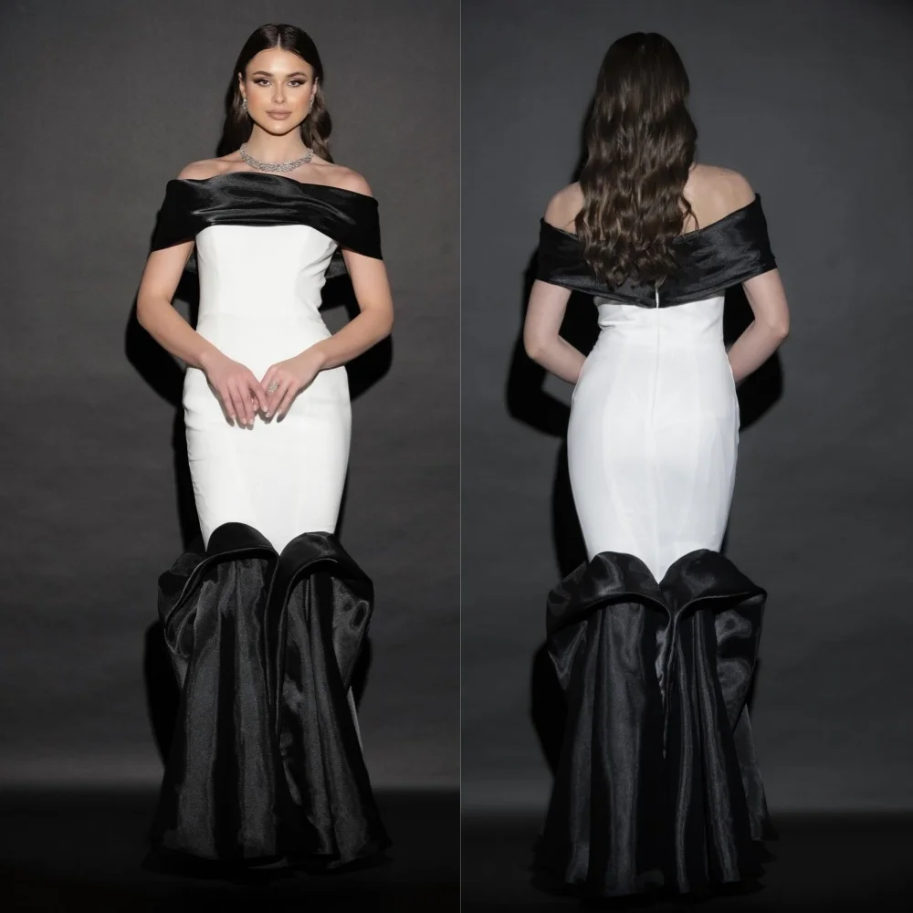 Sparkle Exquisite Customized Jersey Draped Pleat Quinceanera A-line Off-the-shoulder Bespoke Occasion Gown Long Dresses