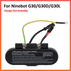 Charger Port with Rubber Mat Cover for Ninebot MAX G30 G30L Electric Scooter KickScooter Charging Base Assembly Parts