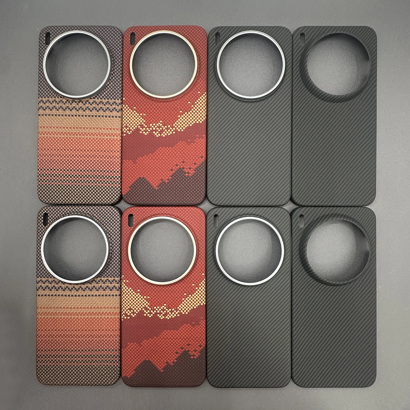 Funda magnética MagSafe para vivo x300/vivo x300 pro Kevlar aramida funda de fibra de carbono delgada y ligera cubierta de fibra de aramida negra delgada