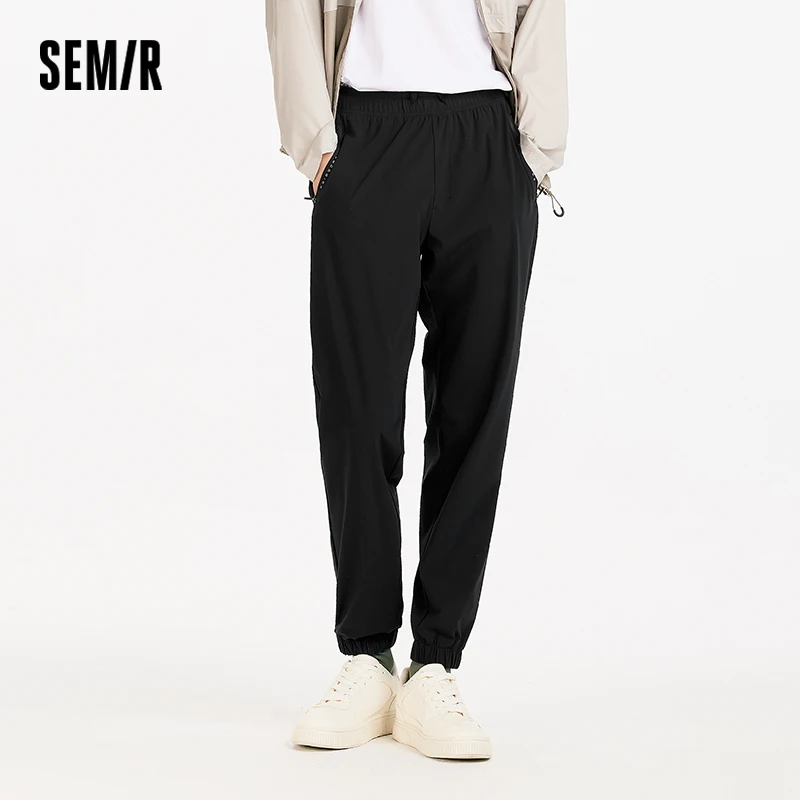 

Semir повседневные брюки мужские крутые солнцезащитные зауженные брюки спортивные высокая эластичность 2025 новые летние стильные брюки