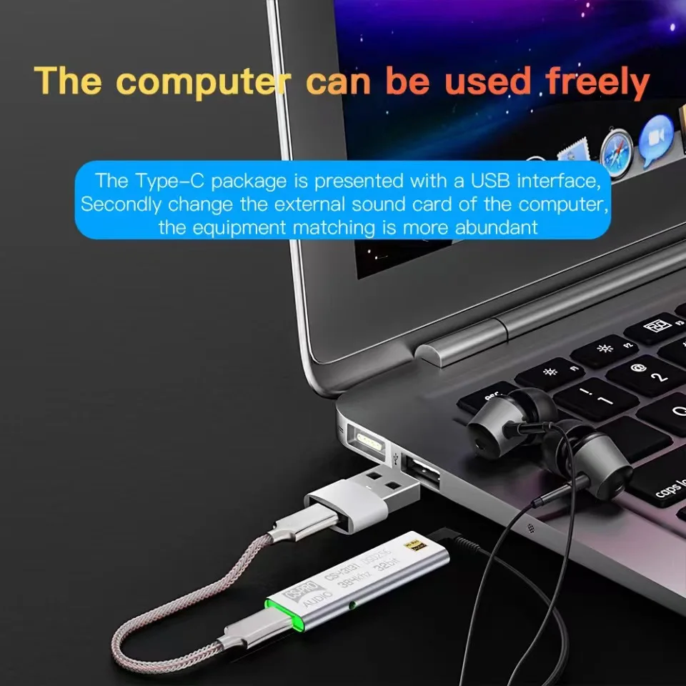 Lnefan cs43131 usb c dac tipo c para 3.5mm jack decodificação adaptador amplificador de auscultadores 32bit 384khz dsd256 relâmpago áudio alta fidelidade amp