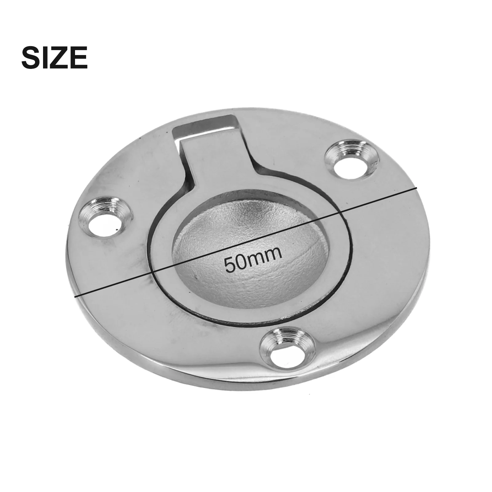 

Круглая врезная ручка-кнопка 50 мм для мебельных фасадов, из нержавеющей стали, для шкафов, пола и лодок, для легкого доступа к дверям