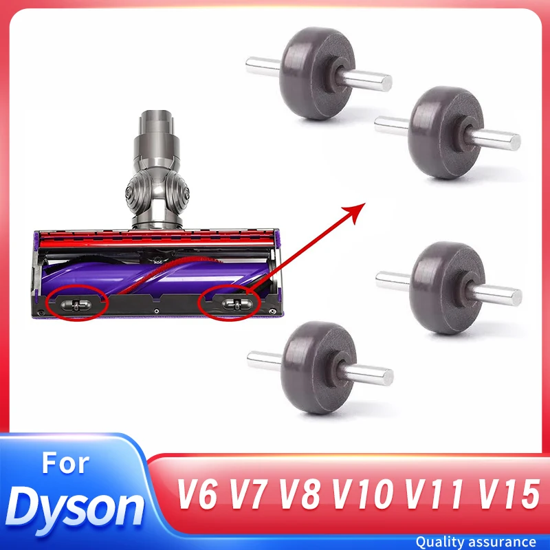 Ruote a piastra per Dyson V6 V7 V8 V10 V11 serie DC aspirapolvere pulitore a trasmissione diretta rulli testa accessori di ricambio