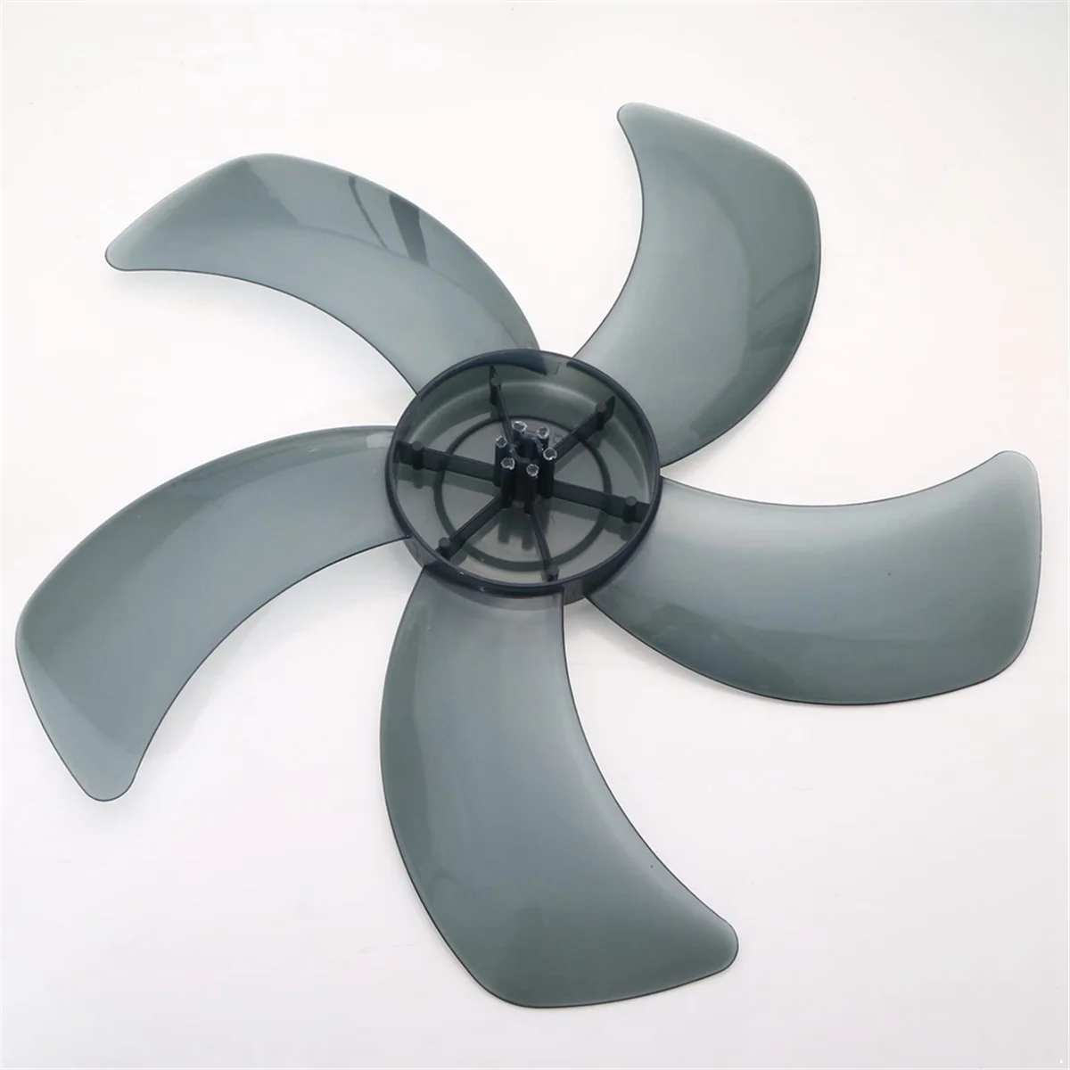 A72P 2PCS 16 Inch Fan Blades Replacement 5 Leaves with Nut Cover for Household Standing Pedestal Fan