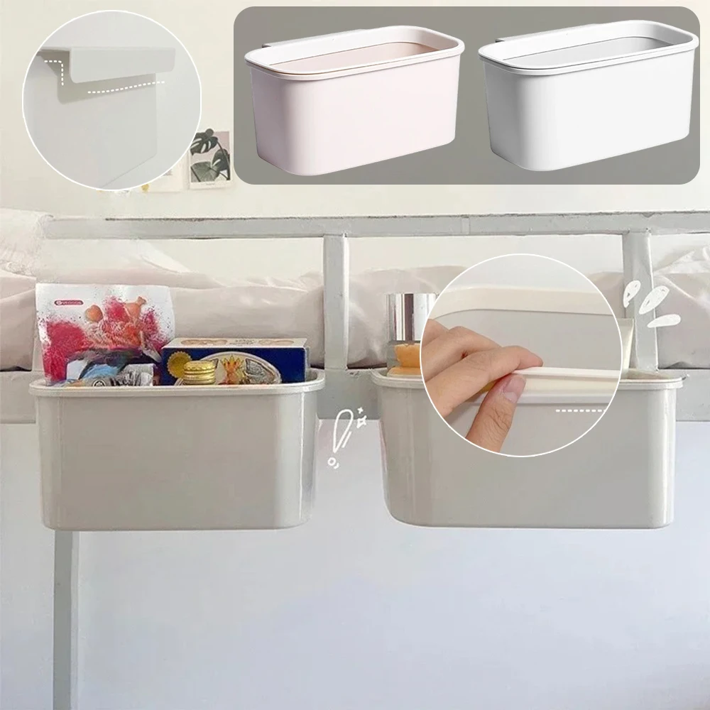 

1/2PCS Large Capacity Bedside Hanging Basket Shelf Crib Storage Baby Diaper Bag Fence Table Box Bedside Home Basket Органайзеры