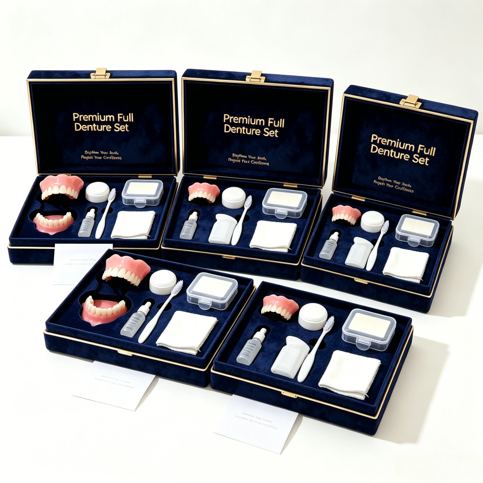 Comfort Fit Siliconen Prothese Set Volledige Set Boven- en Ondergebit Realistische Glimlach Veneers Dagelijks Gebruik