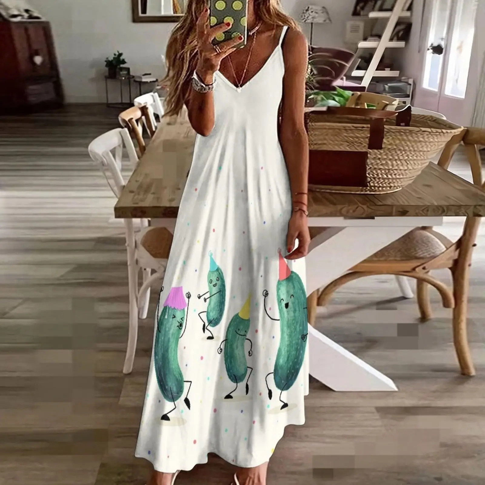 Pickle Party! Ärmelloses Kleid Abendkleider Frauen Frau Kleid Frauen Sommerkleider