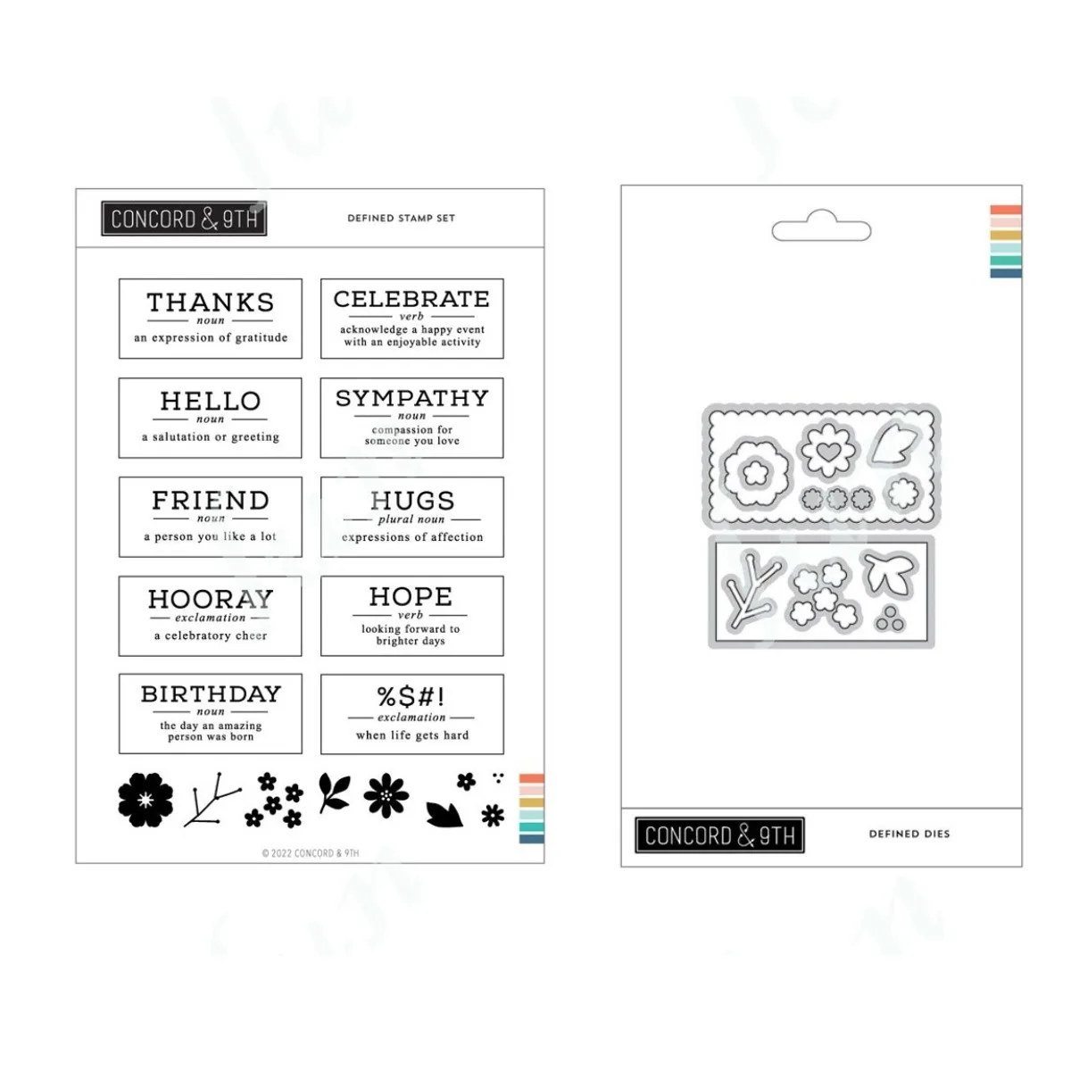 

Color Cards Defined Stamps Set Flowers Metal Cutting Dies Scrapbook Diary Decoration Stencil Embossing Template