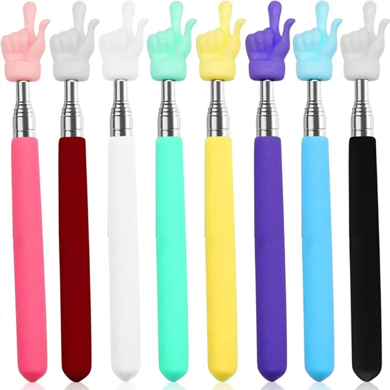 عصا دليل إصبع قابلة للسحب من الفولاذ المقاوم للصدأ لتدريس الفصول الدراسية المدرسية #1