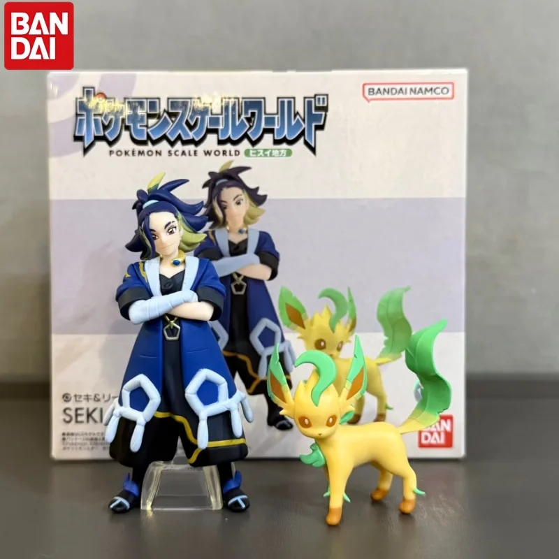 

Bandai Original Scale World POKEMON Hisui Region Irida Glaceon Adaman Leafeon Anime Figures Toys for Gift
