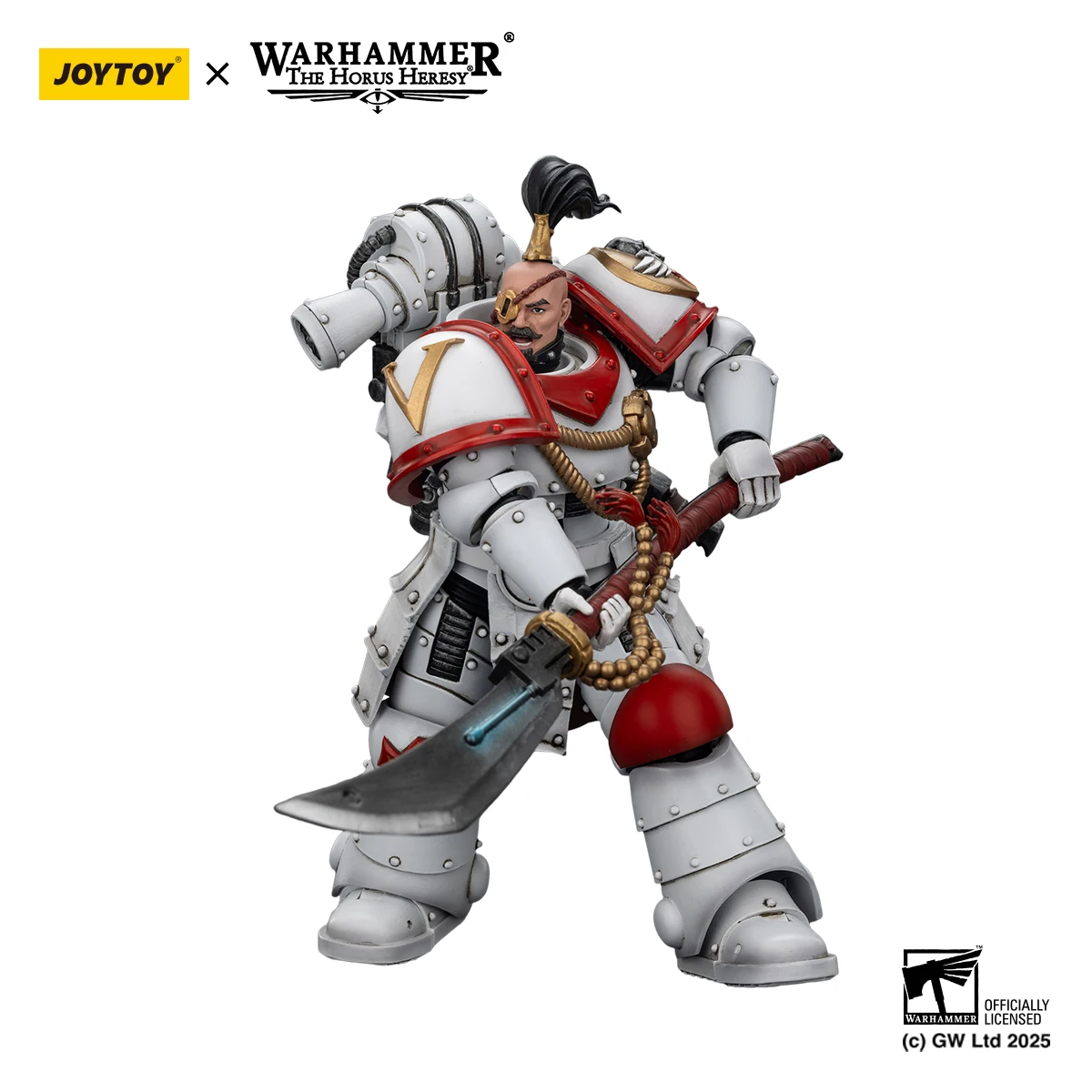 JOYTOY Warhammer40K 1/18 Action Figure White Scars Legion Praetor Ebon Keshig Terminator Anime Figurine Joint Movable Model Gift view 4