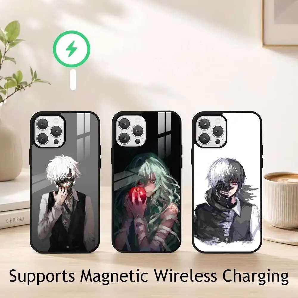Anime T-Tokyo Ghoul gift Phone Case For iPhone18,17,16,15,14,13,12,11 Plus,Pro Supports Magnetic Wireless Charging