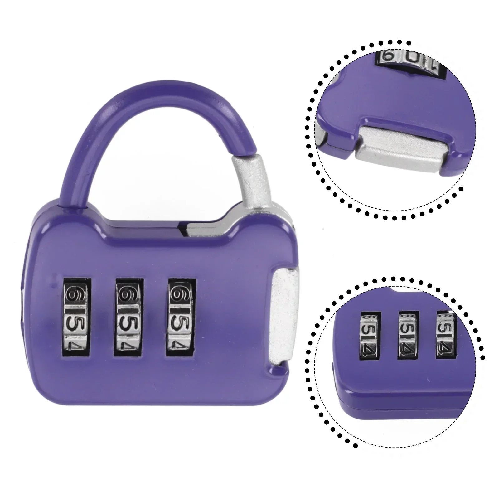 1pcs Colorful Password Padlock Cabinet Trolley Case Lock Anti-theft Small Lock Backpack Drawer Locker Password Lock