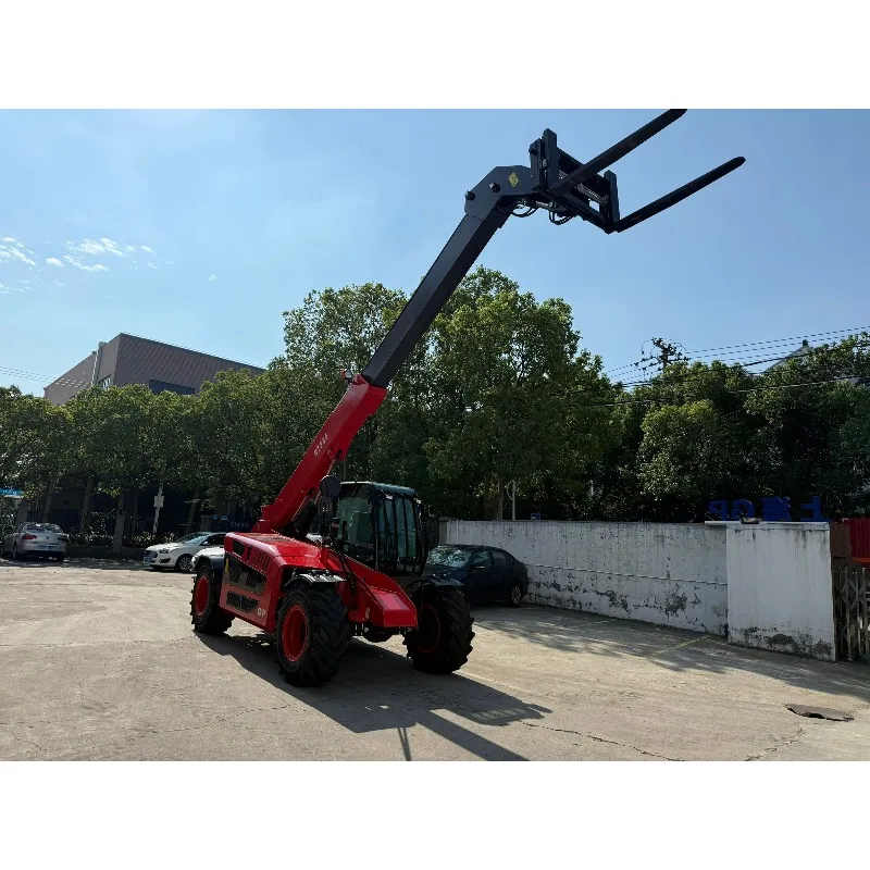 Customized 3.5t Mini Small Telehandler Boom Forklift 7m Lifting Height Telehandler Telescopic Handler Diesel Forklift Truck