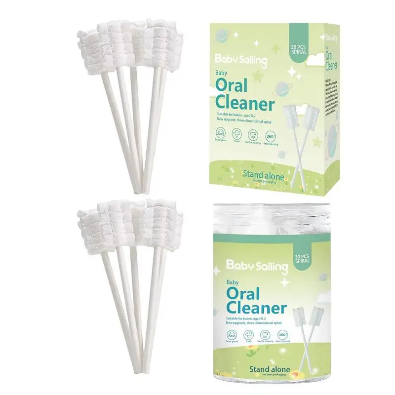 

Disposable Baby Oral Cleaner Newborn Milk Teeth Gauze Toothbrush Baby Tongue Washing Tongue Artifact Baby Cotton Swabs Care