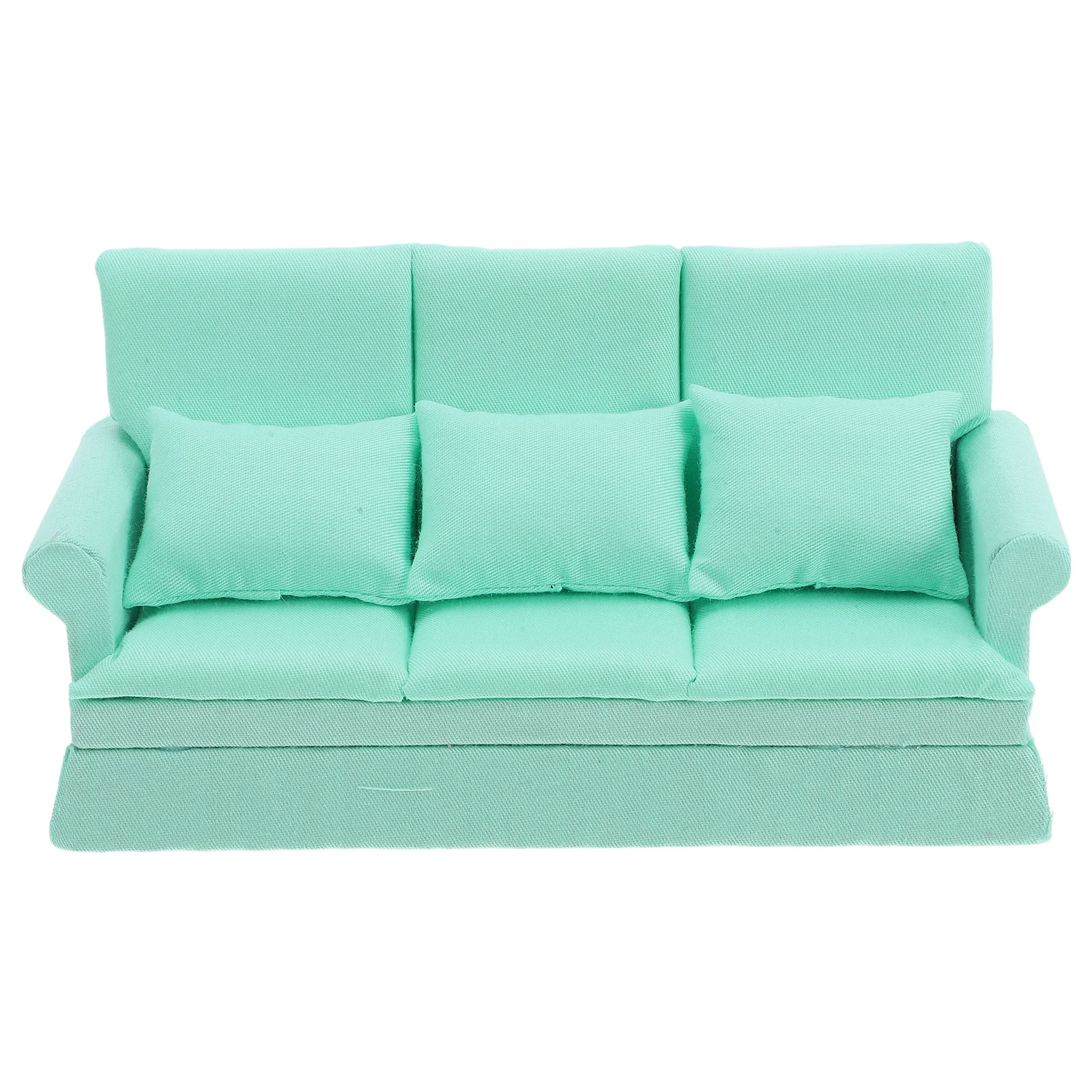 Poppenhuismeubilair Realistische woonkamerbank Mini-decoratie Meubilair Zitplaatsen Modern