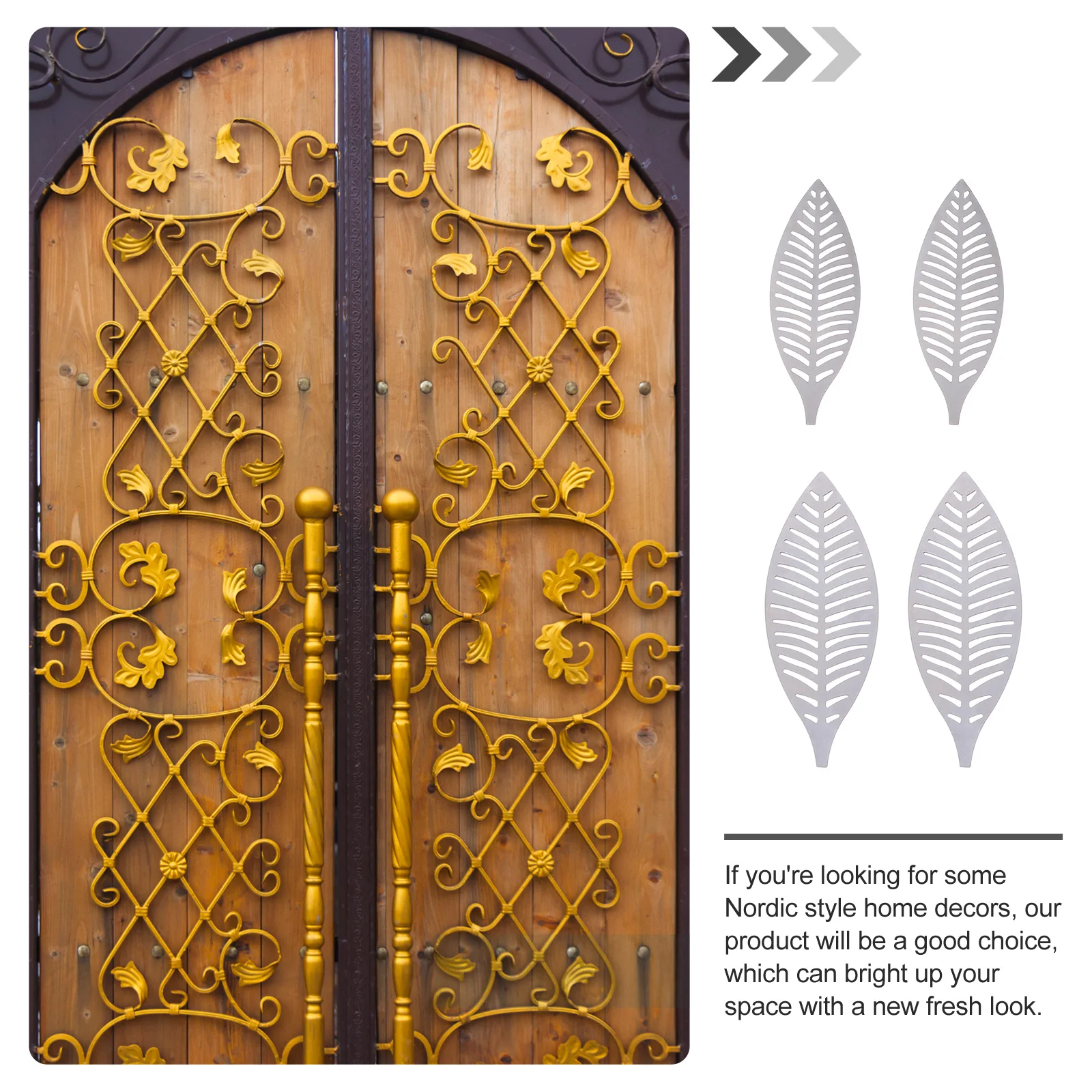 

15Pcs Iron Art Leaves Nordic Style Decorative Party Home Office Festival Simulation Metal Leaves Natural Atmosphere Lifelike