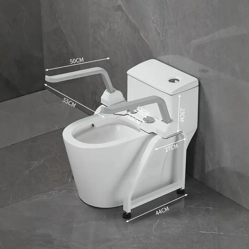 

Smart Toilet Grab Bars – Bathroom Safety Railing & Support Frame – Foldable Aid for the Elderly