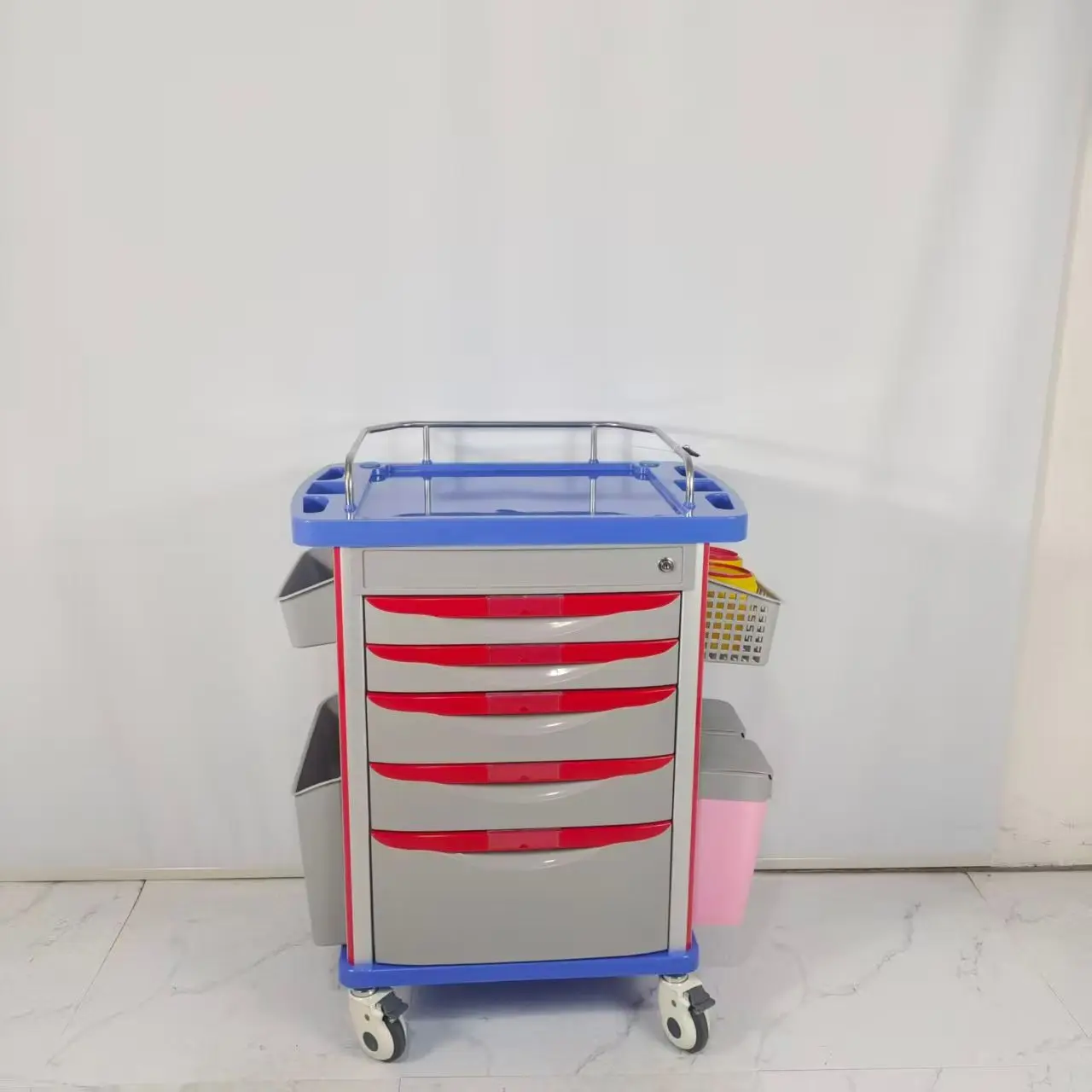 Hospital Equipment Mobile Multi-Function Medical Crash Cart Medical Trolley