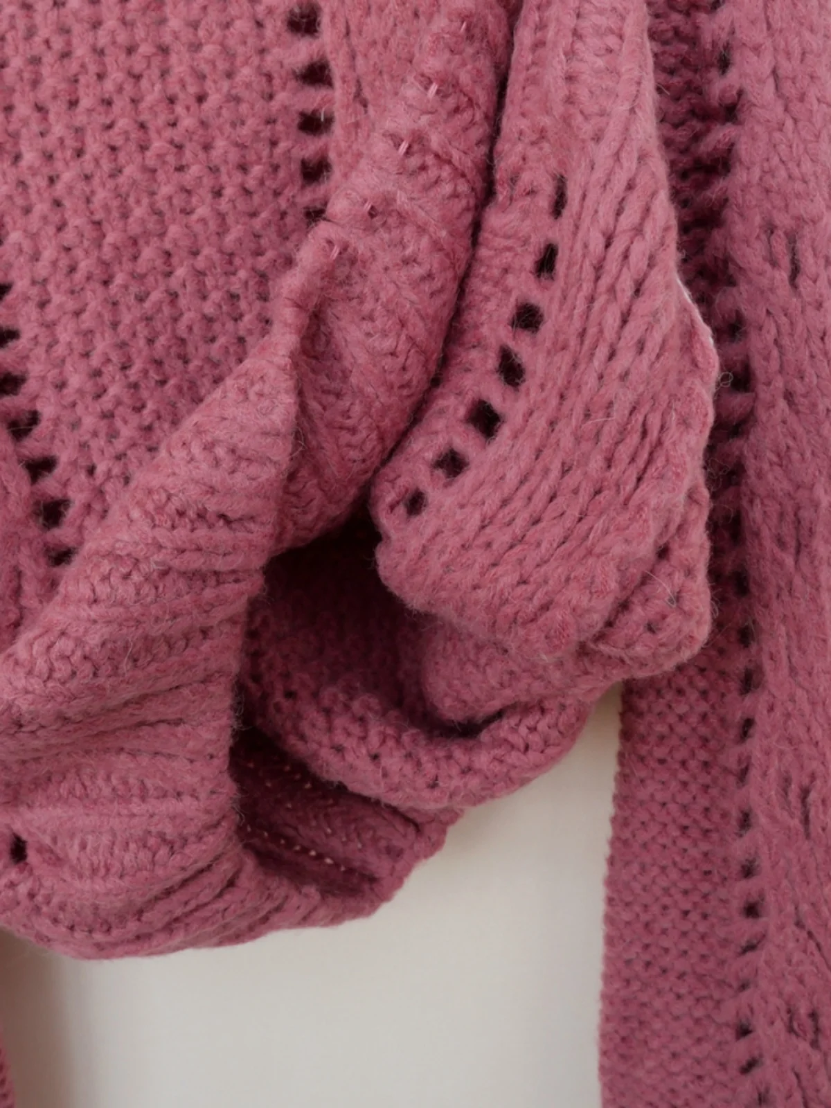 سترة نسائية محبوكة من Sweet Sle مستديرة Ne Coarse Yarn Camere Winter Faion كاجوال فضفاض مناسب طويل Sve 4A0630 Bean P...