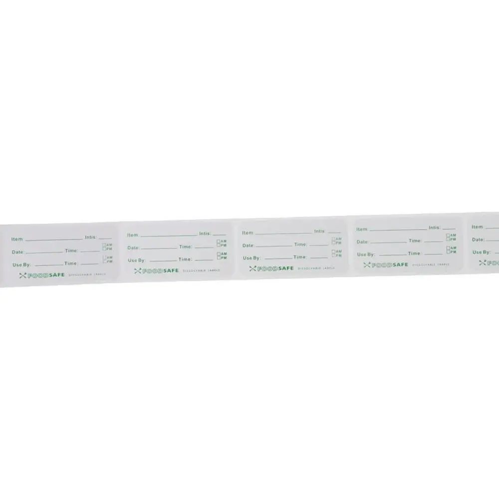 Reusable Freezer Labels Food Labels 500 Labels Dissolvable Food Label Stickers No Adhesive Residue Dissolves