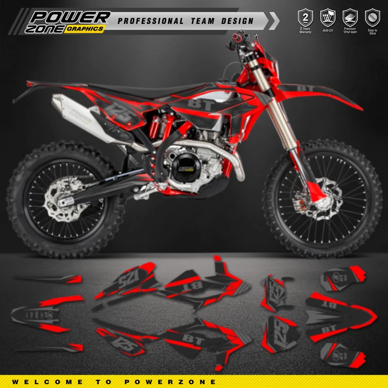 

PowerZone Motorcycle Graphic Decal Stickers Kits For BETA RR ENDURO 125 200 250 300RR 350 390 430 480 2023 2024 2025
