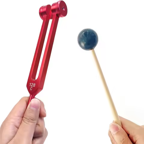 BAAE 128 Hz Tuning Fork Weighted Red Tuning Forks for Healing 128 Hz Sonic Slider Tuning Fork