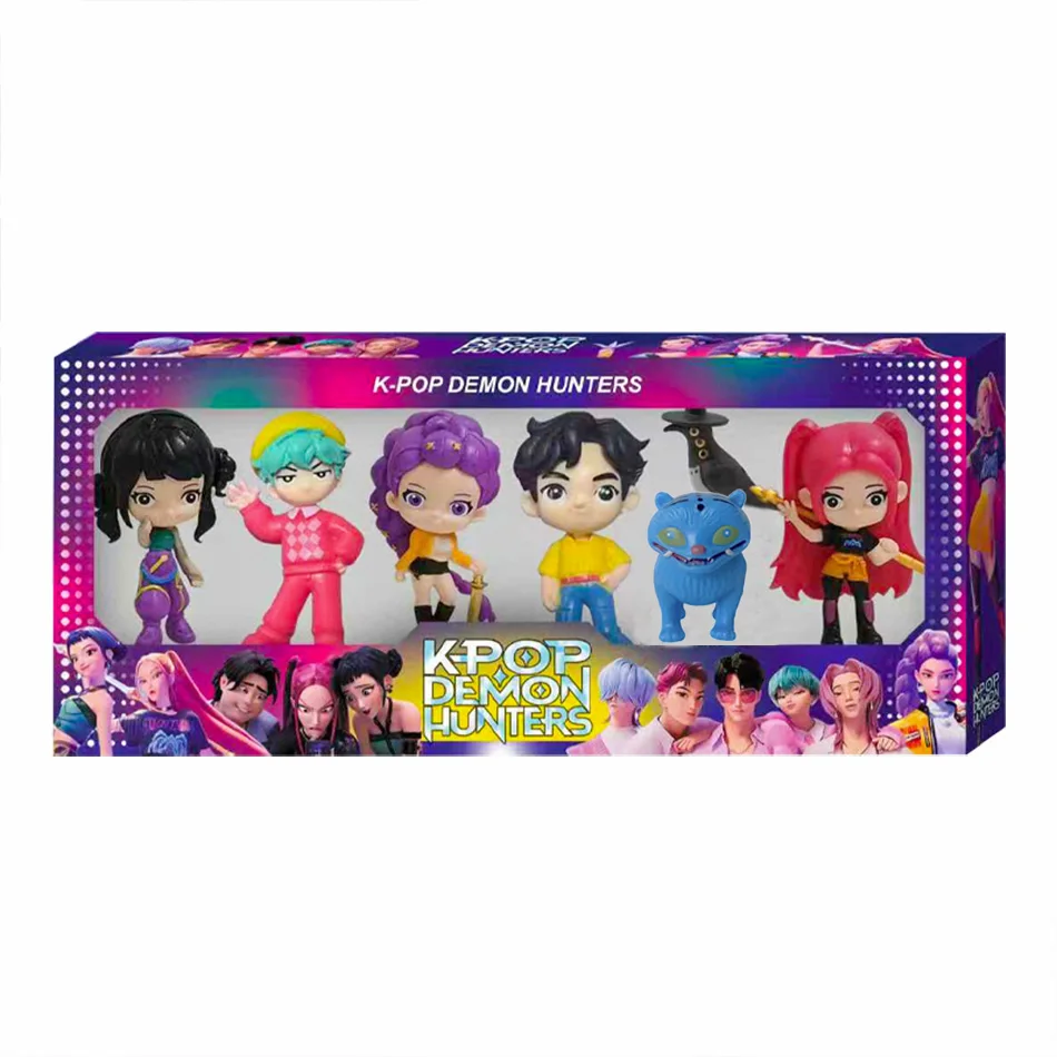 ฟิกเกอร์อนิเมะ Kpop Demon Hunters รูมิ โซอี มิรา ตัวละครอนิเมะทำจากโพลีไวนิลคลอไรด์ ของสะสมตั้งโต๊ะ ของขวัญสำหรับเด็ก