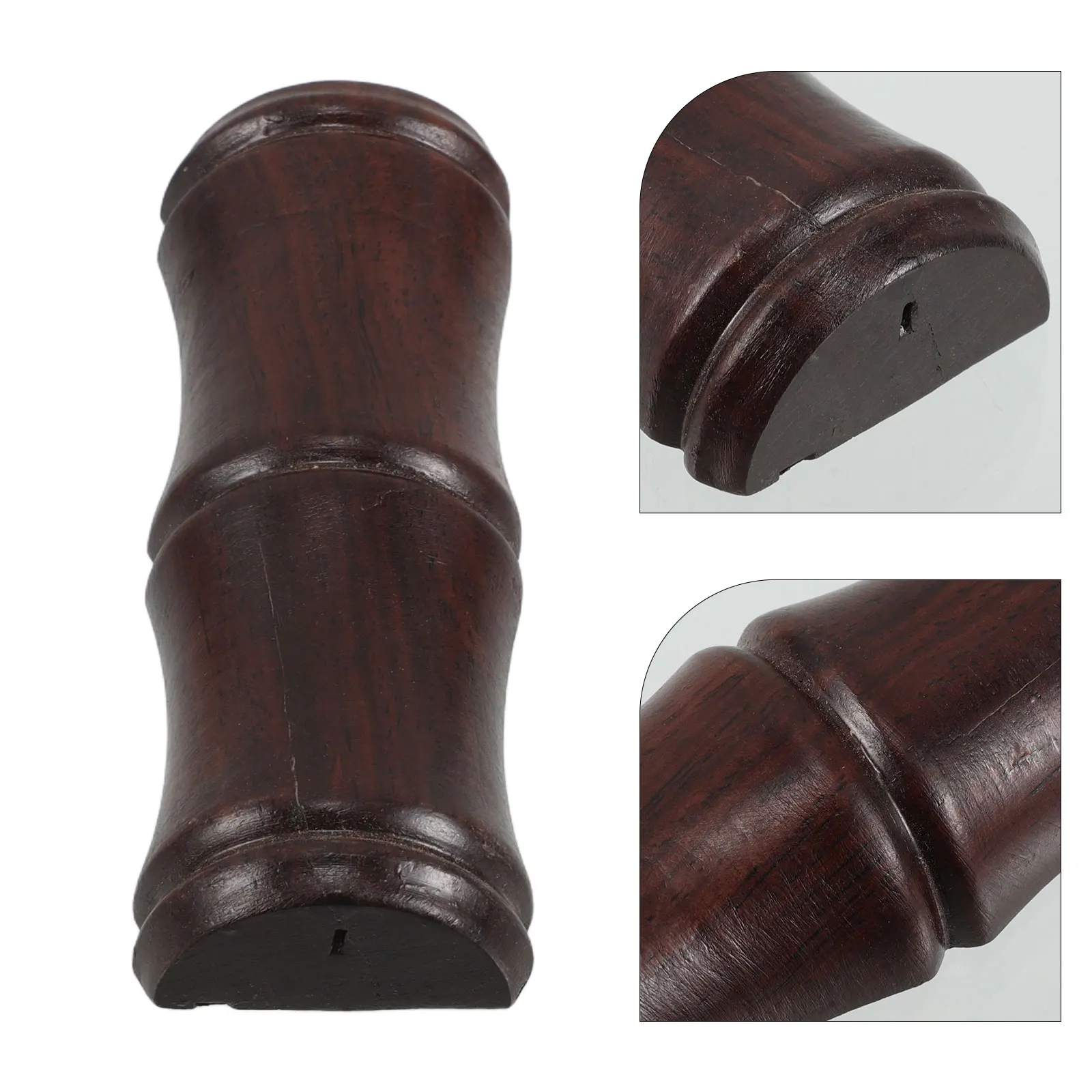 

Pen Holder Dark Brown Calligraphy Brush Stationery ganizer Retro Wood Desk Accessory Crafted Vintage Design Wooden