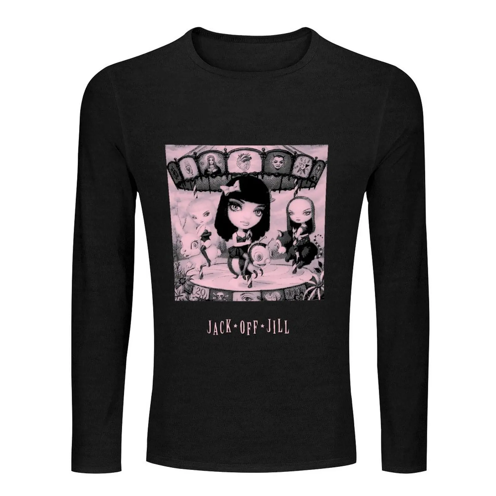 Jack off jill ? Long T-Shirt Anime t-shirt Men's cotton t-shirt