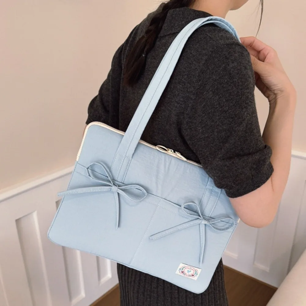 Bowknot Laptop Sleeve Cover Bag 14inch Portable Computer Protective Case Shockproof Korean Style Notebook Sleeve Pouch view 4