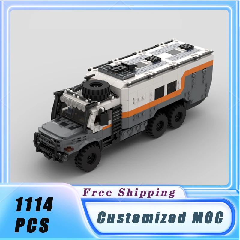 

Классические строительные блоки MOC 6*6 Zetros, автомобильные модели, кирпичи, демонстрационные детские игрушки, подарки, 1114 шт.