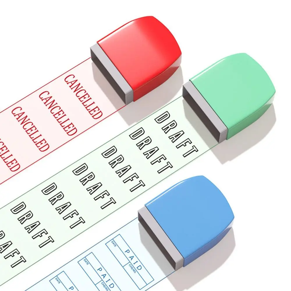 8 pcs/set 5 pcs/set Teachers Encourage Graded Classroom Stamps Student Praise ABS Teacher Auto-Refilling Stamp Set Efficient