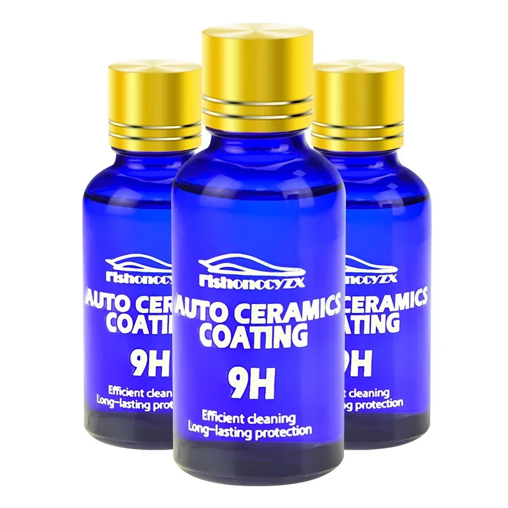 3Pcs 9H Car Plated Crystal Ceramic Coating Super Hydrophobic Glass Polishing Coating Set Without Box Car Paint Maintenance Fluid