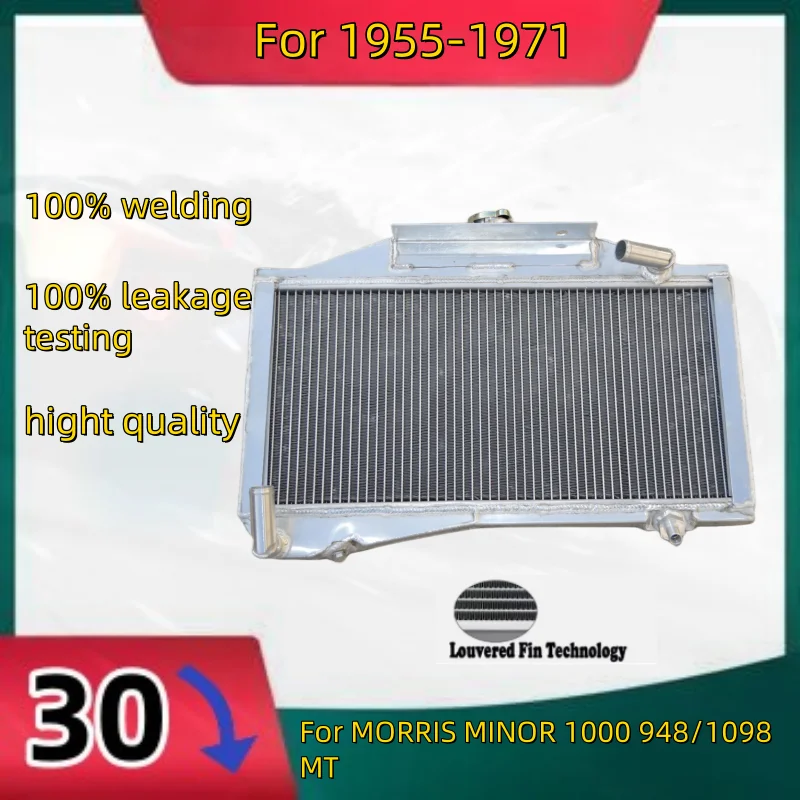 

NEW full Aluminum Radiator For 55-1971 MORRIS MINOR 1000 948/1098 MT Cooler Coolant 1955 1956 1957 1958 1959 1960 1961 1962